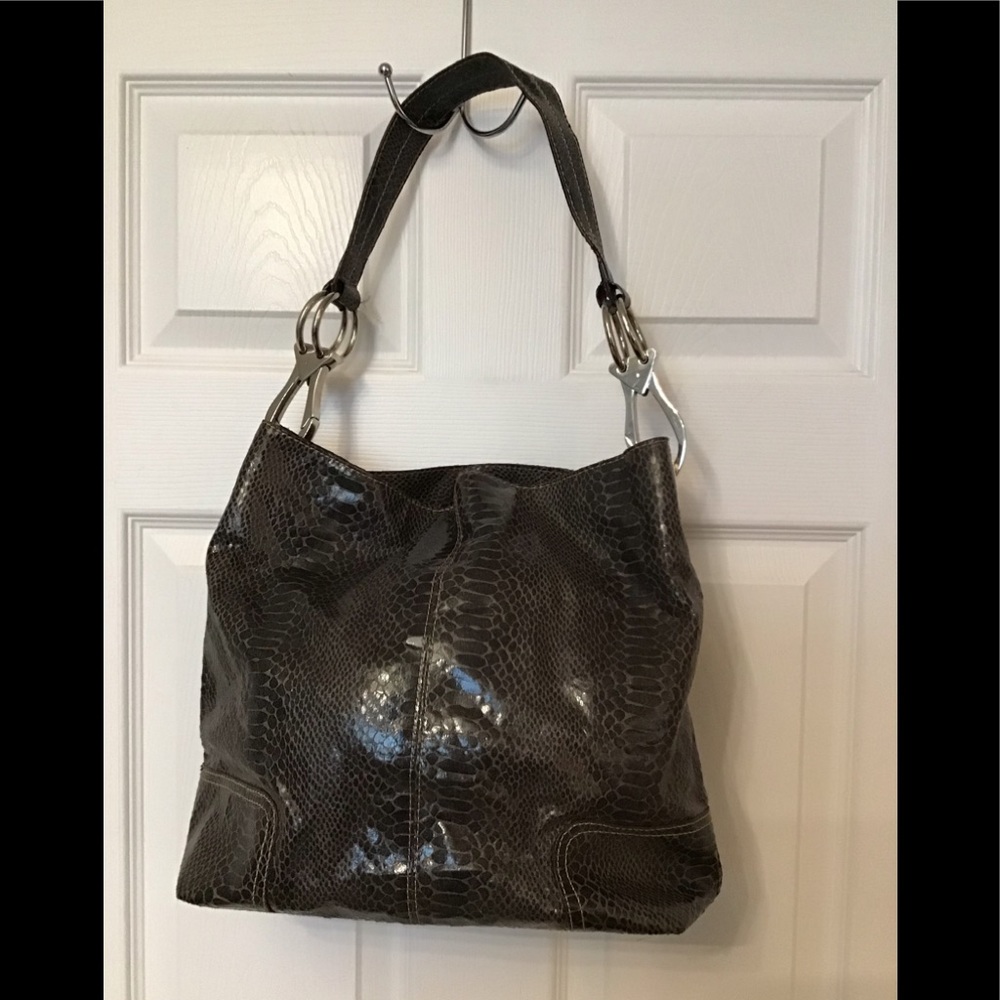 Luscious bags imitation snake skin purse